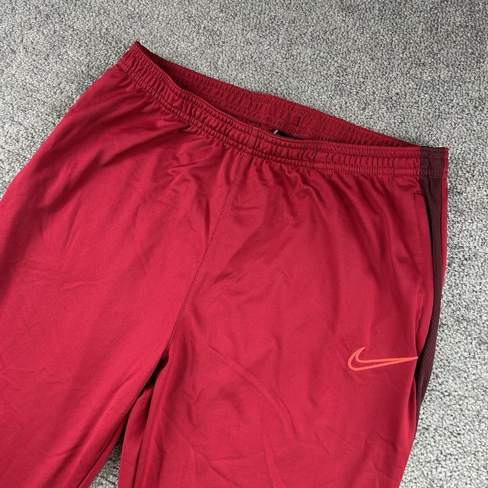 Nike Dri-FIT Academy Soccer Pants Mens Medium Red Tapered Training AO1450-620